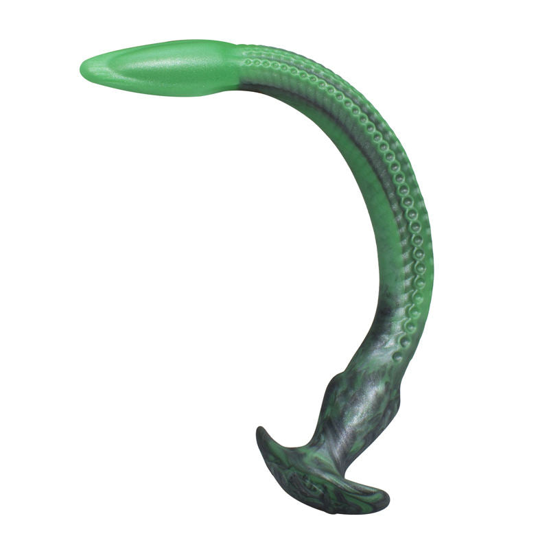 Green extra long eel tentacles anal plug