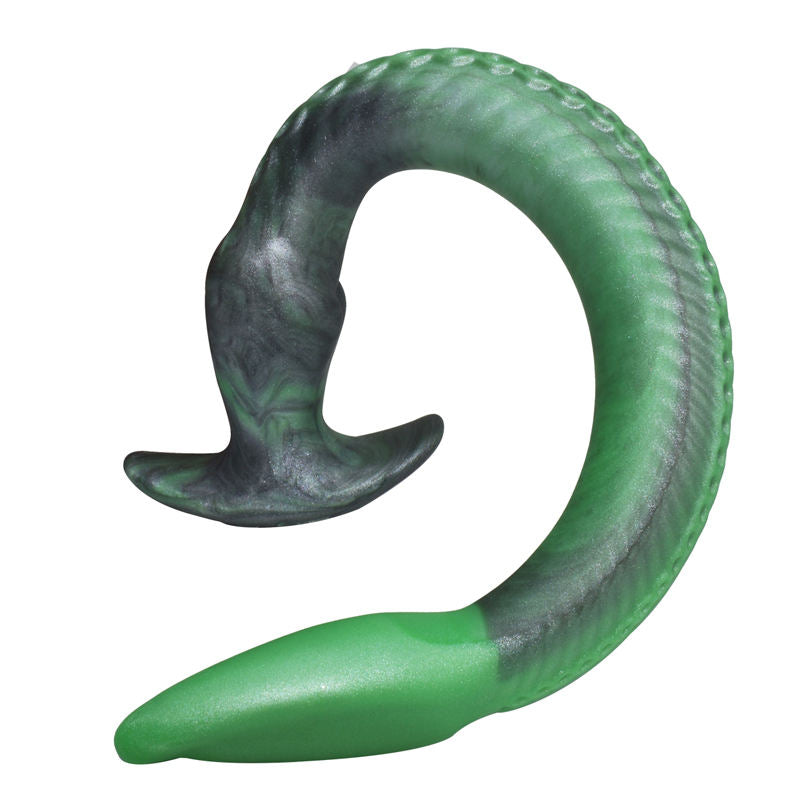 Green extra long eel tentacles anal plug