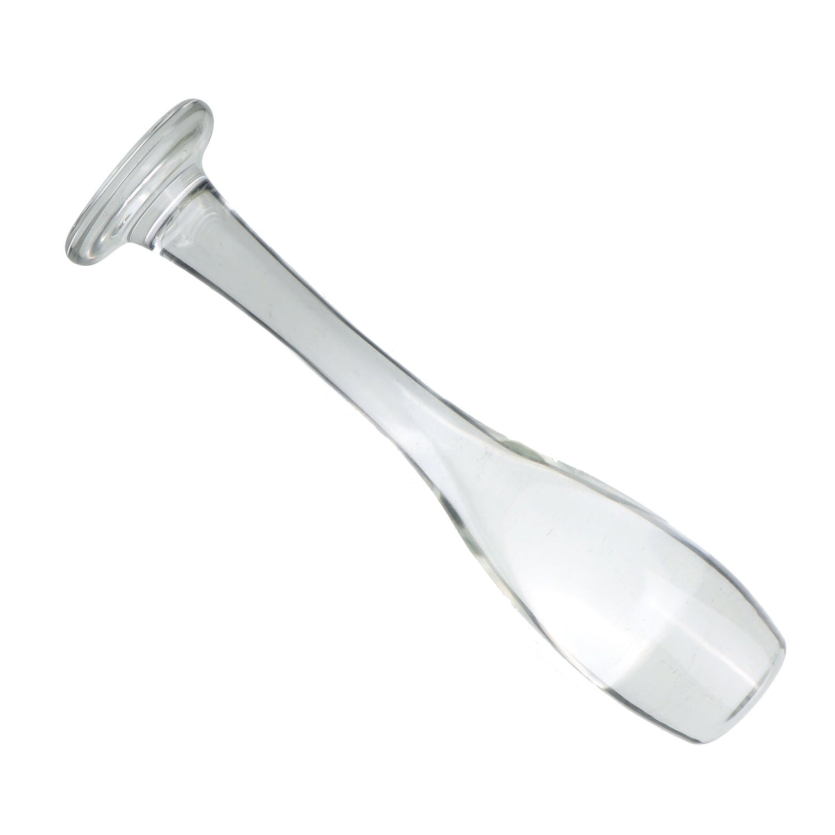Pink wine glass discreet glass butt plug