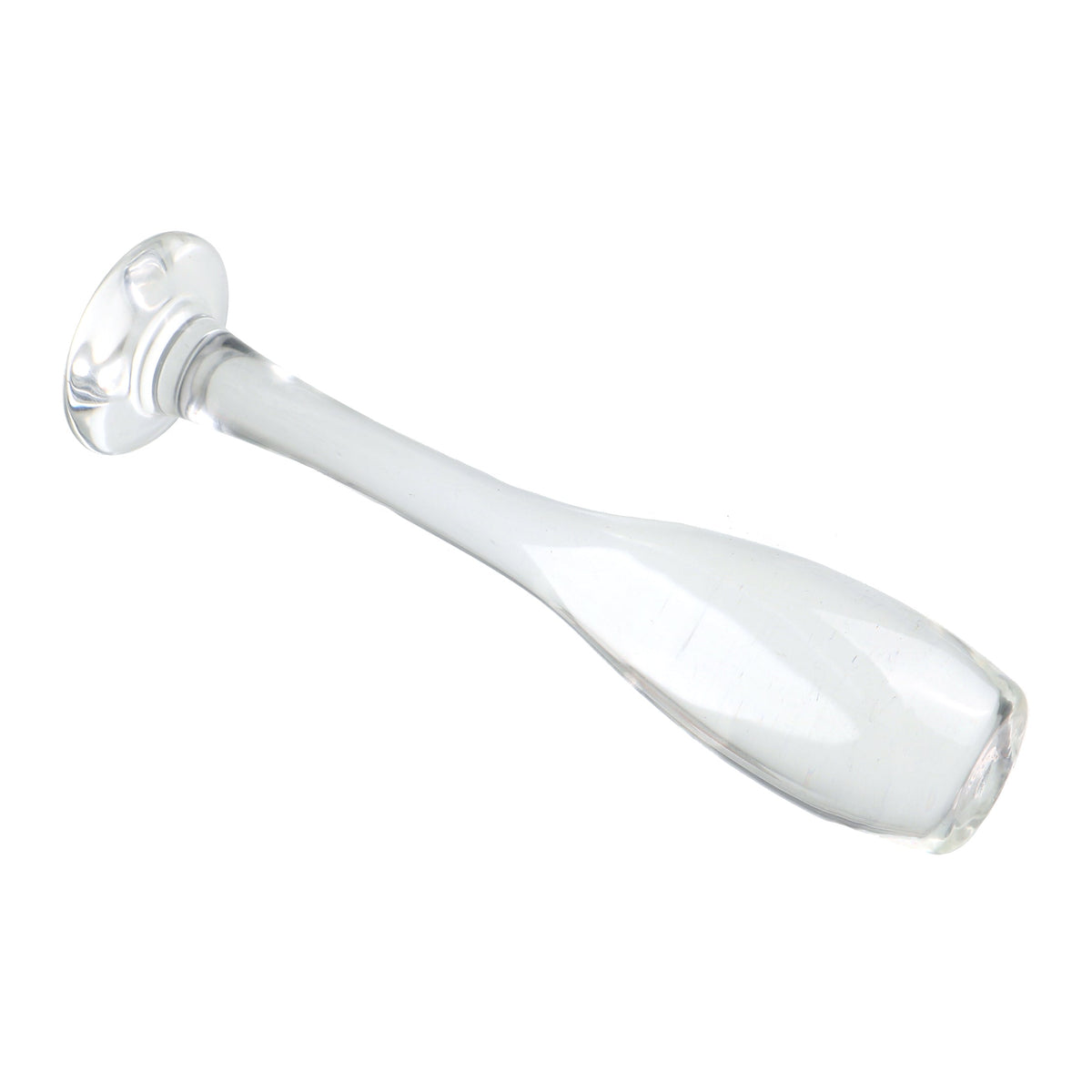 Pink wine glass discreet glass butt plug