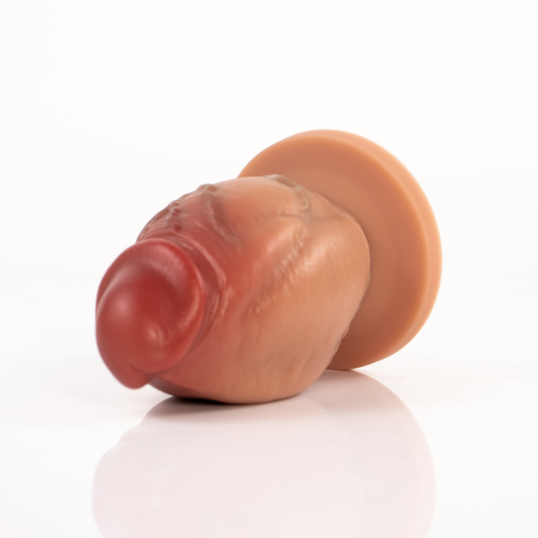 Realistic Short Penis Huge Butt Plug Set