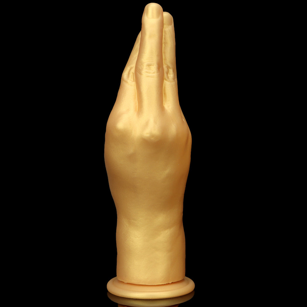Gold Silicone Simulation Hand Fisting Butt Plug