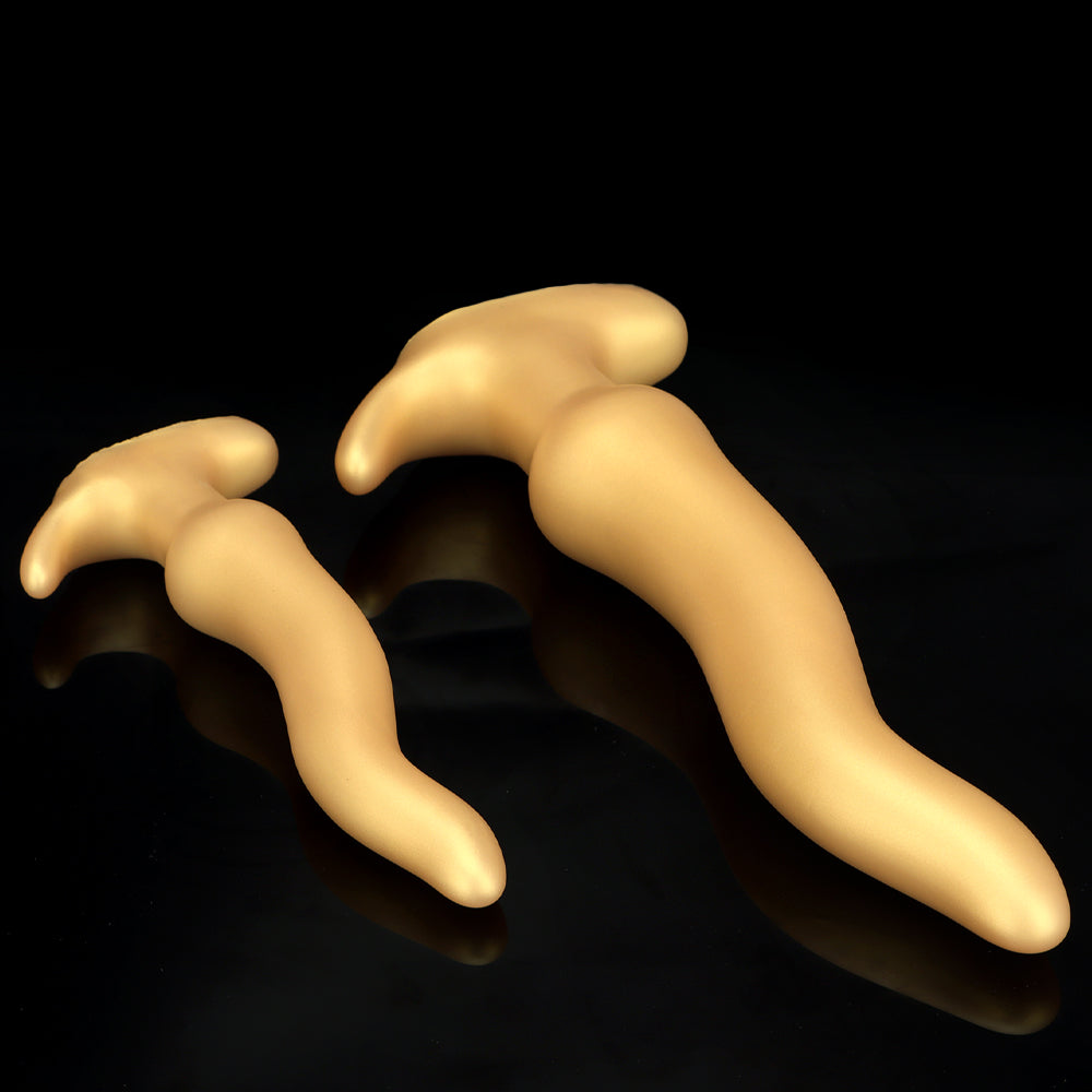 S shaped curved giant butt plug