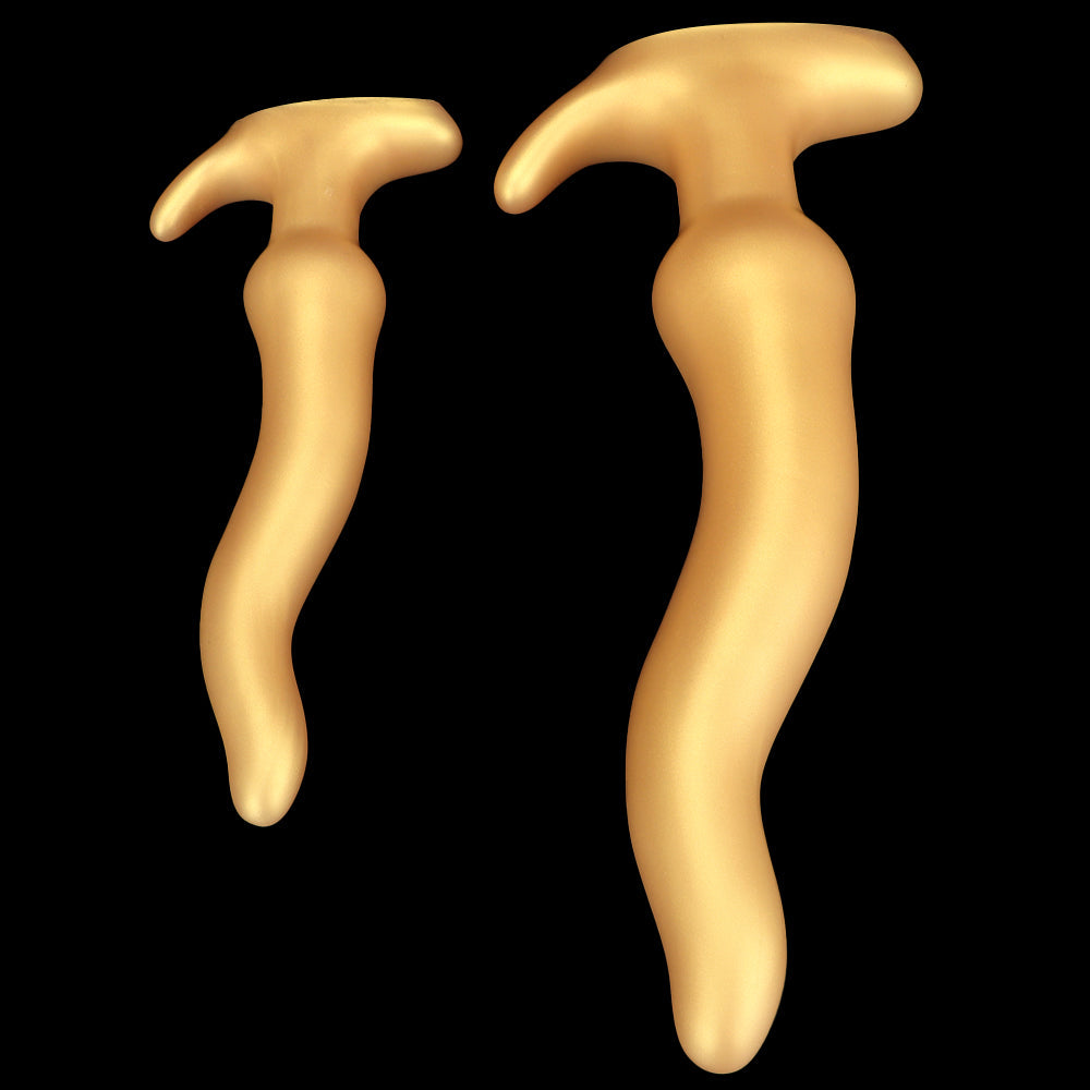 S shaped curved giant butt plug