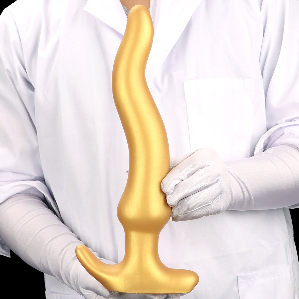 S shaped curved giant butt plug