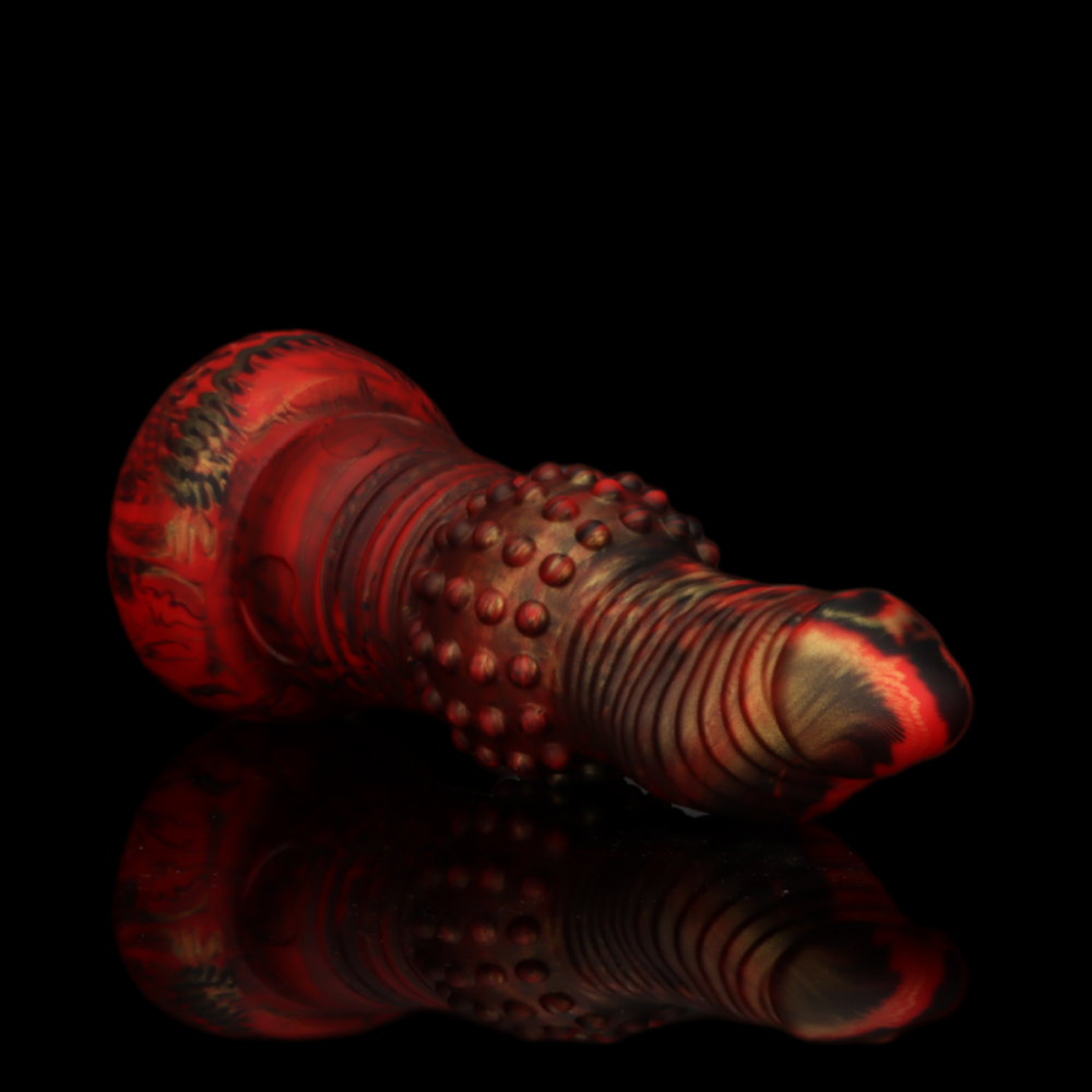 11 Inch Ridged Curved Spiked Huge Butt Plug
