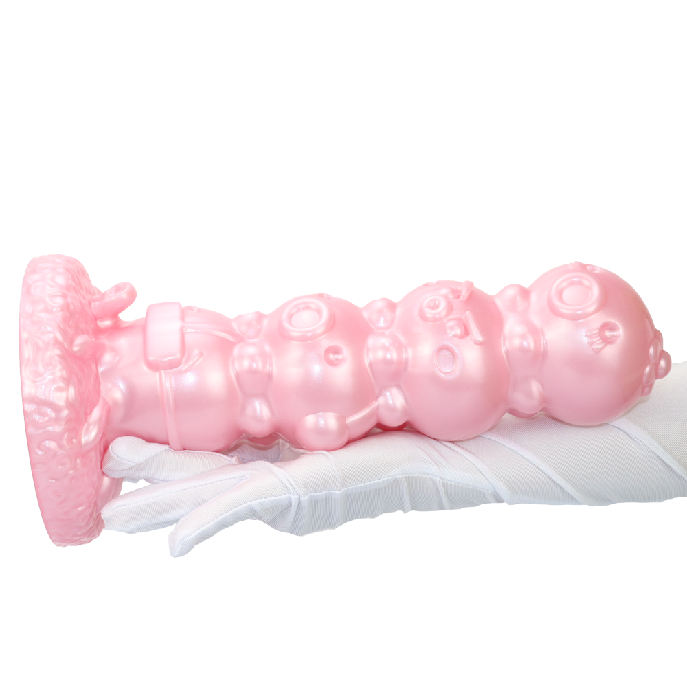 11 inch pink silicone cute large butt plug