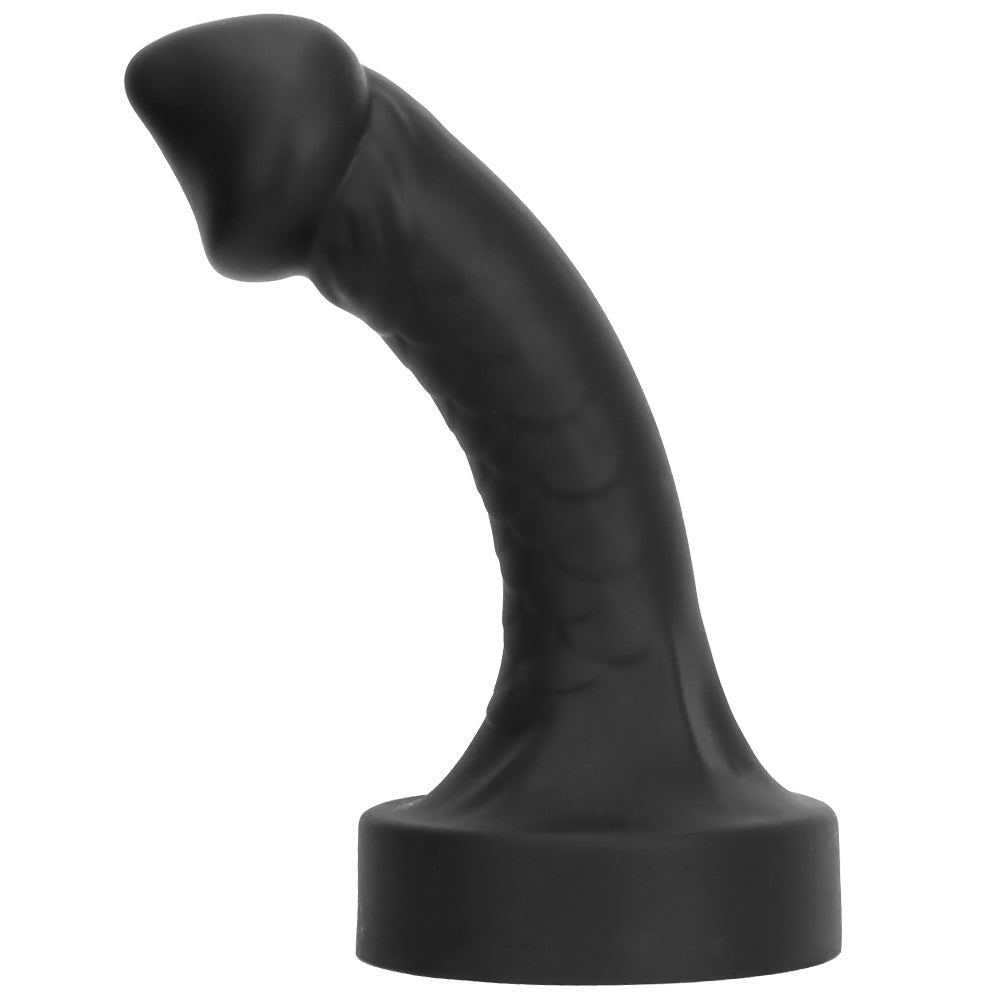 Black Curved Secure Flared Base Huge Butt Plug