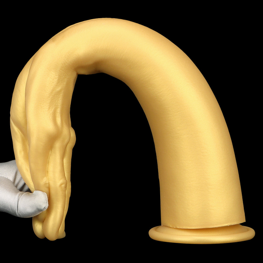 Gold Hand Huge Butt Plug
