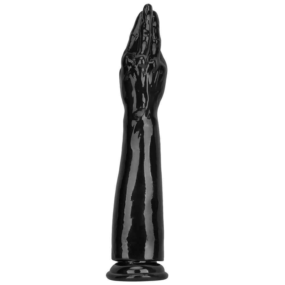 Extra long black hand fist butt plug