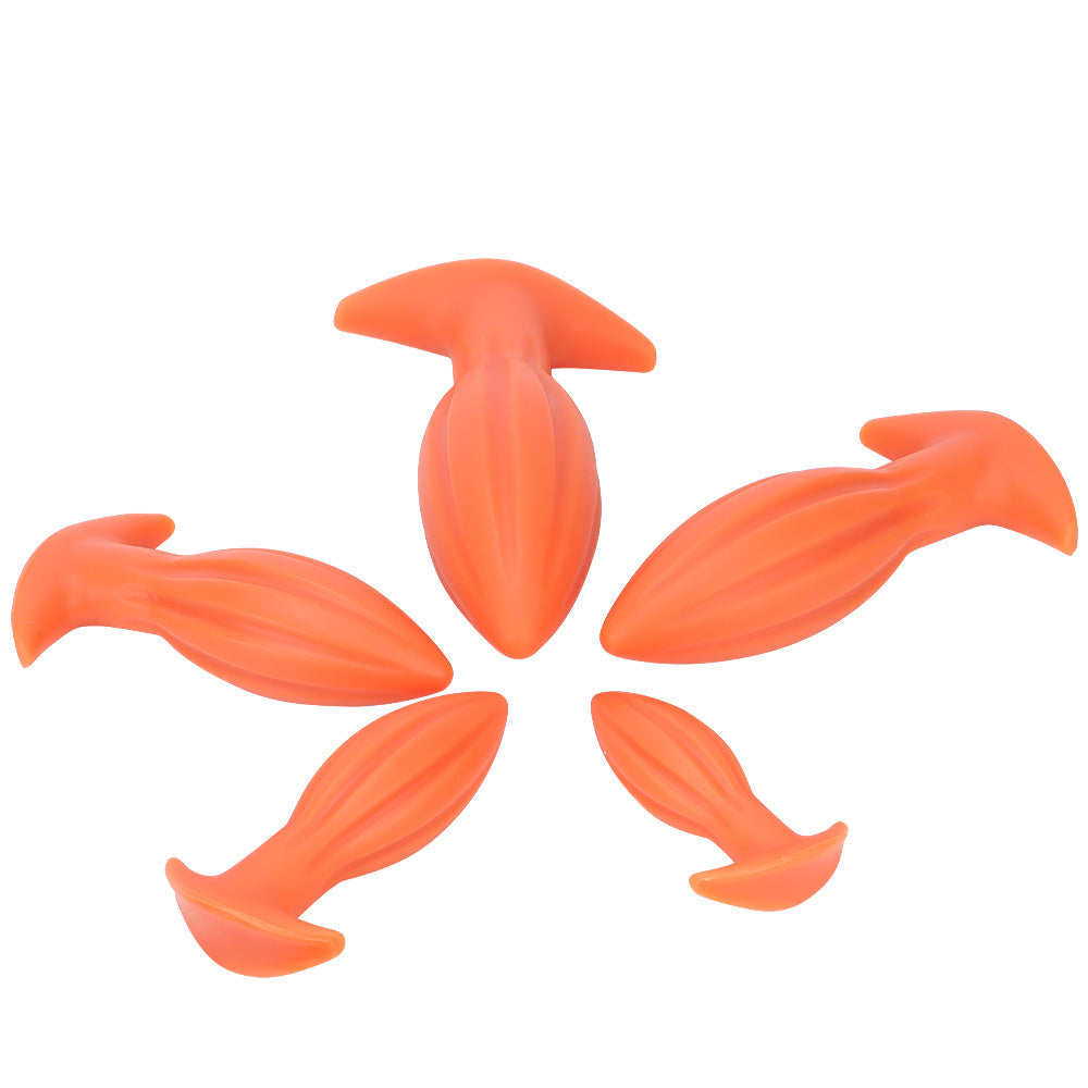 Prismatic silicone giant butt plug kit