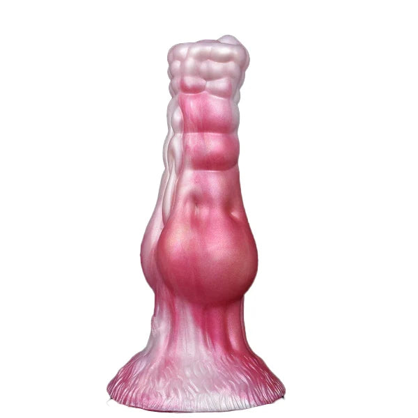 Pink Dog Cock Silicone Inflatable Butt Plug