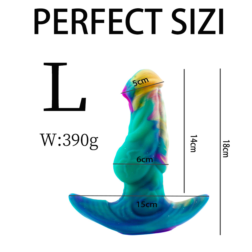 Extra long animal knot huge butt plug