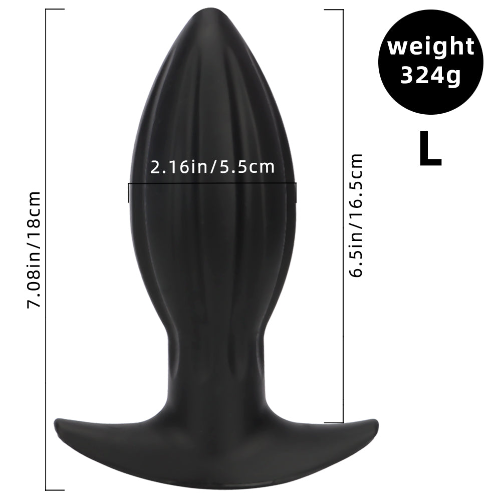Prismatic silicone giant butt plug kit