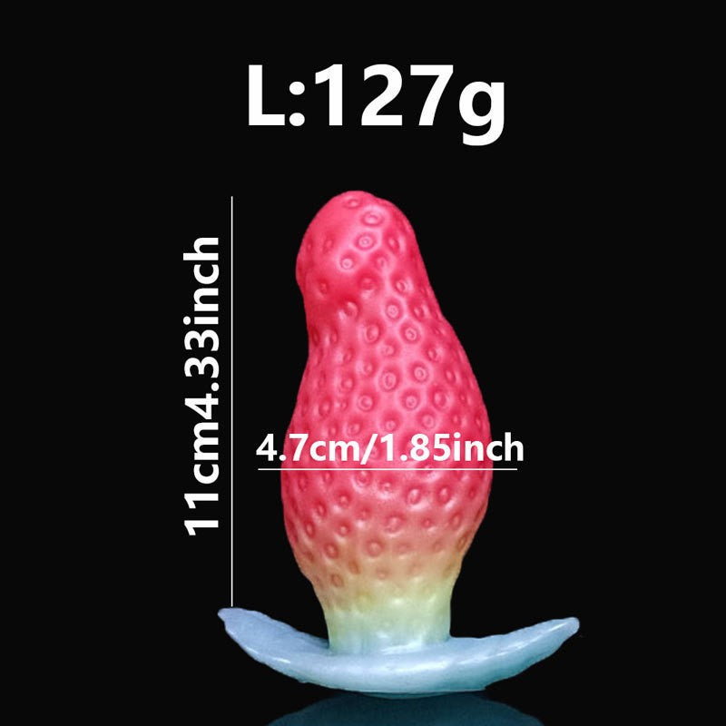 Strawberry Butt Plug Pink Silicone Boat Anchor Plug