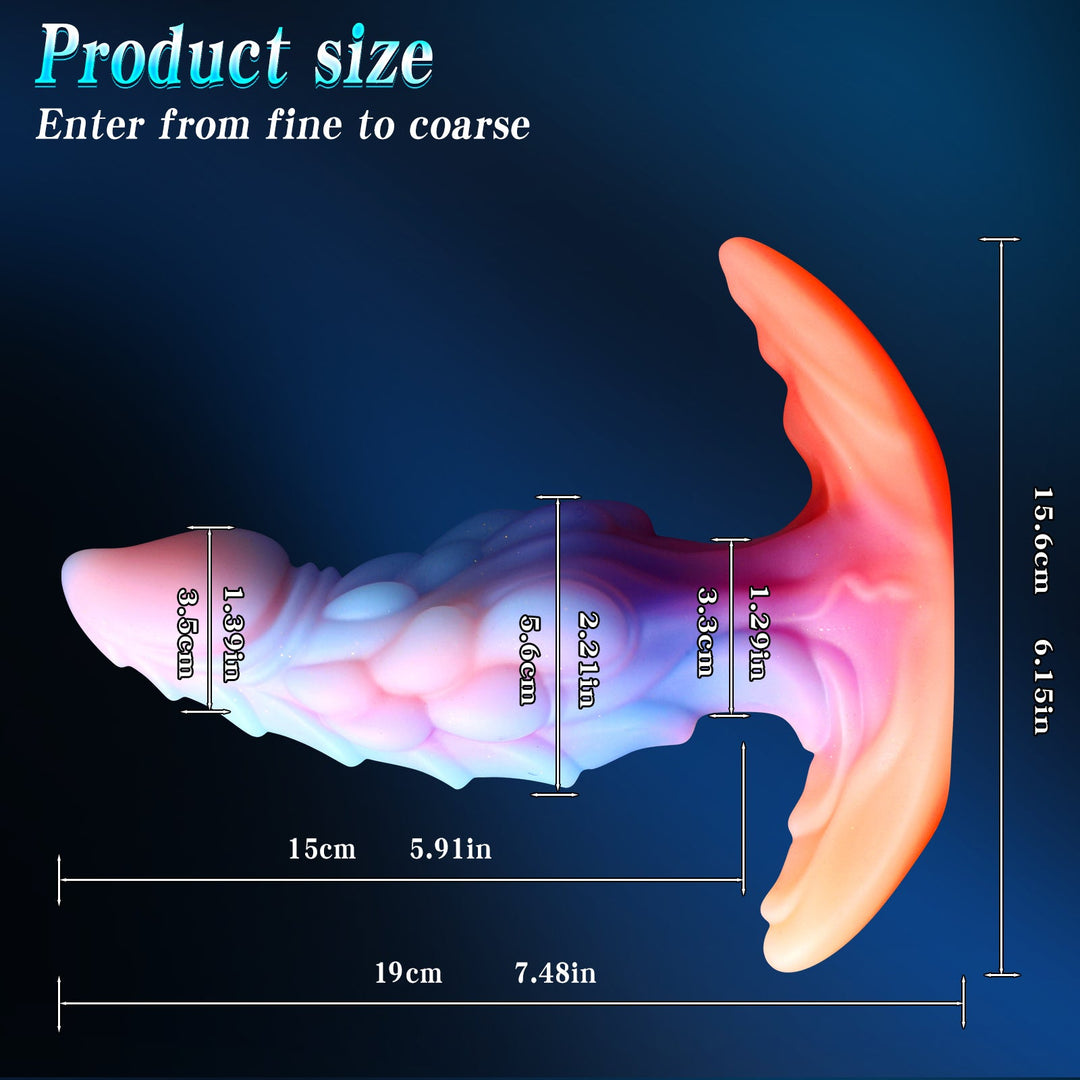 Colorful Fantasy Dragon Butt Plug Sets