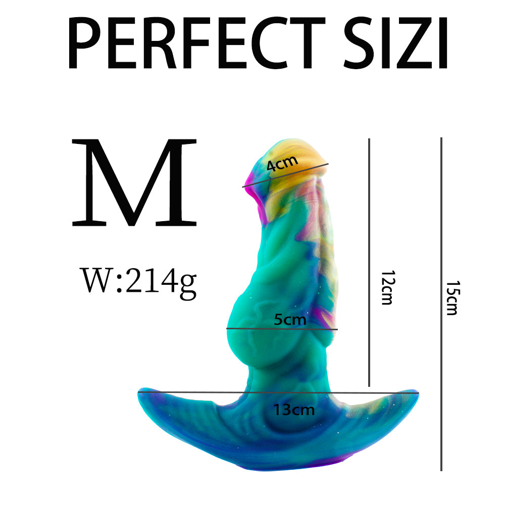 Extra long animal knot huge butt plug