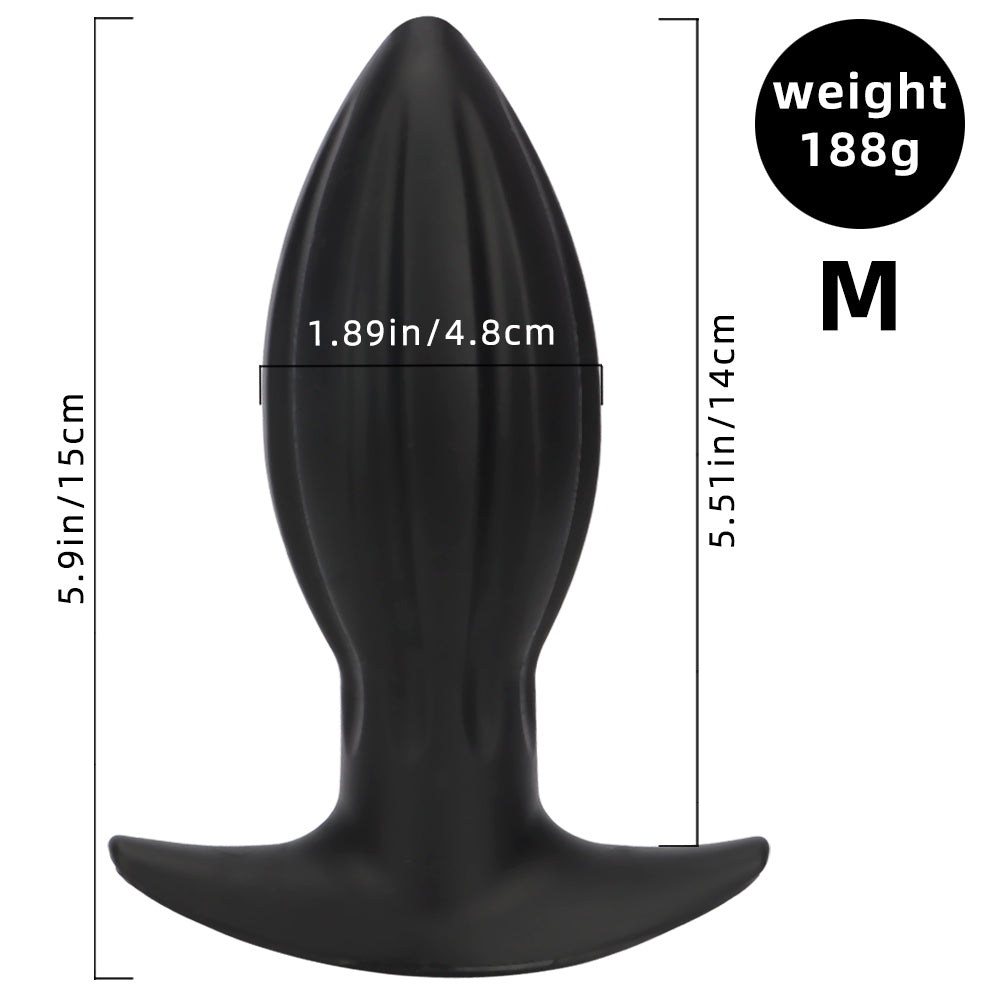 Prismatic silicone giant butt plug kit