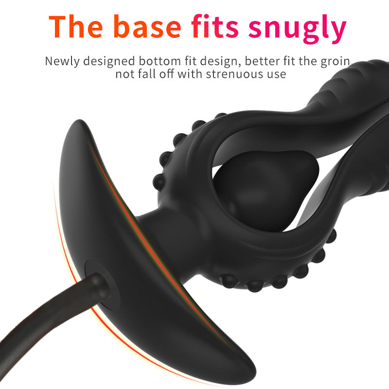 Inflatable Butt Plug Black Bulge Stimulation