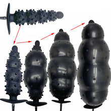 Huge Black Spiked Inflatable Butt Plug