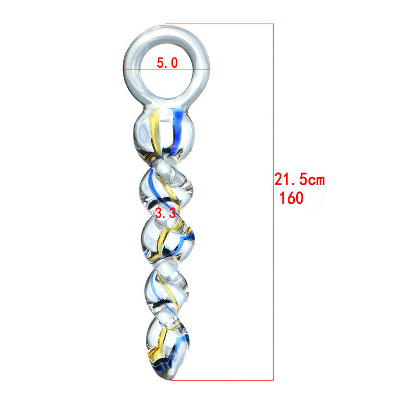 Corkscrew Glass Pull Butt Plug