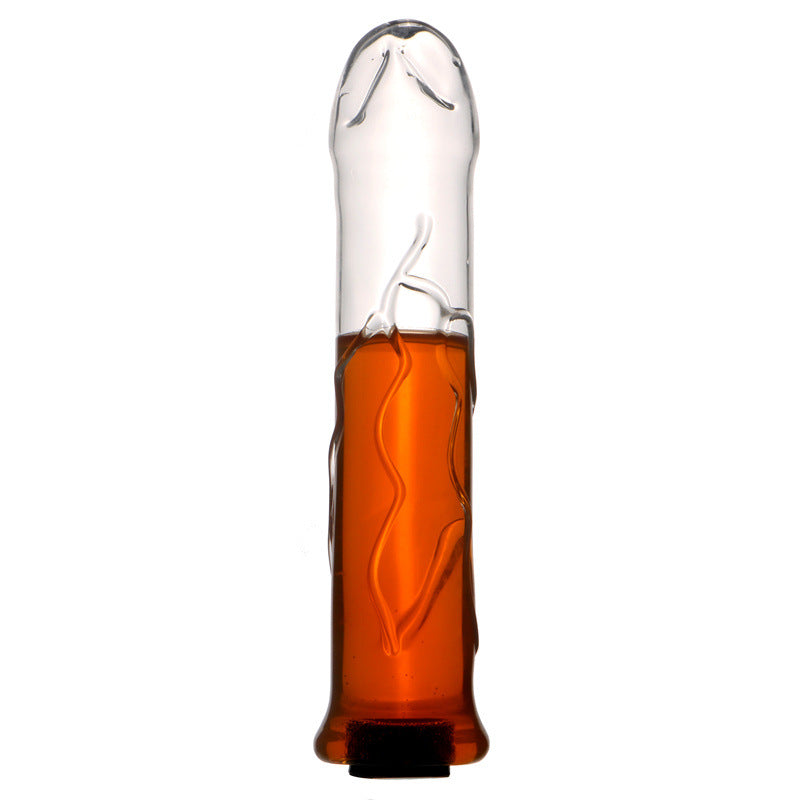 Hollow clear small glass butt plug