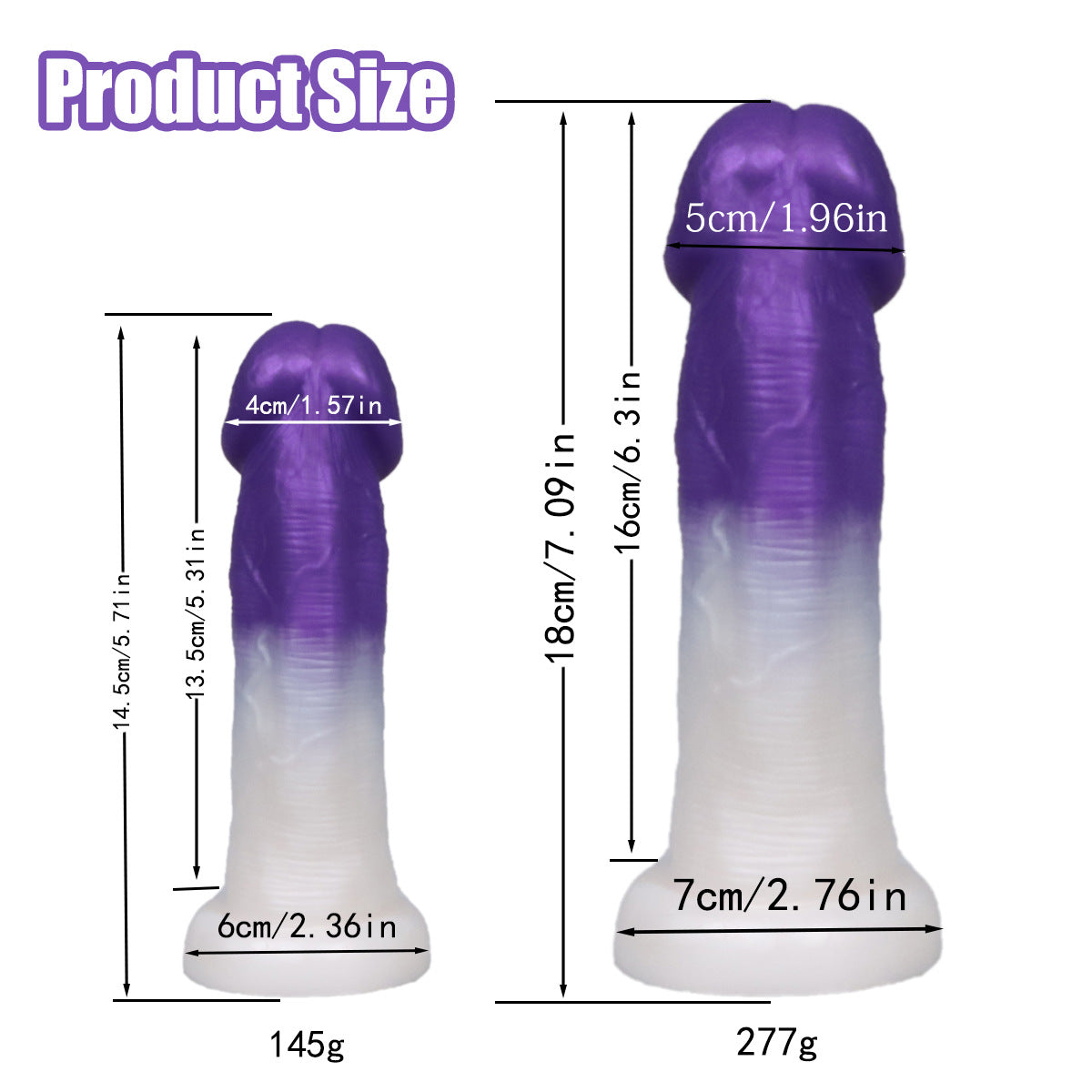 Mushroom head purple anal small butt plug
