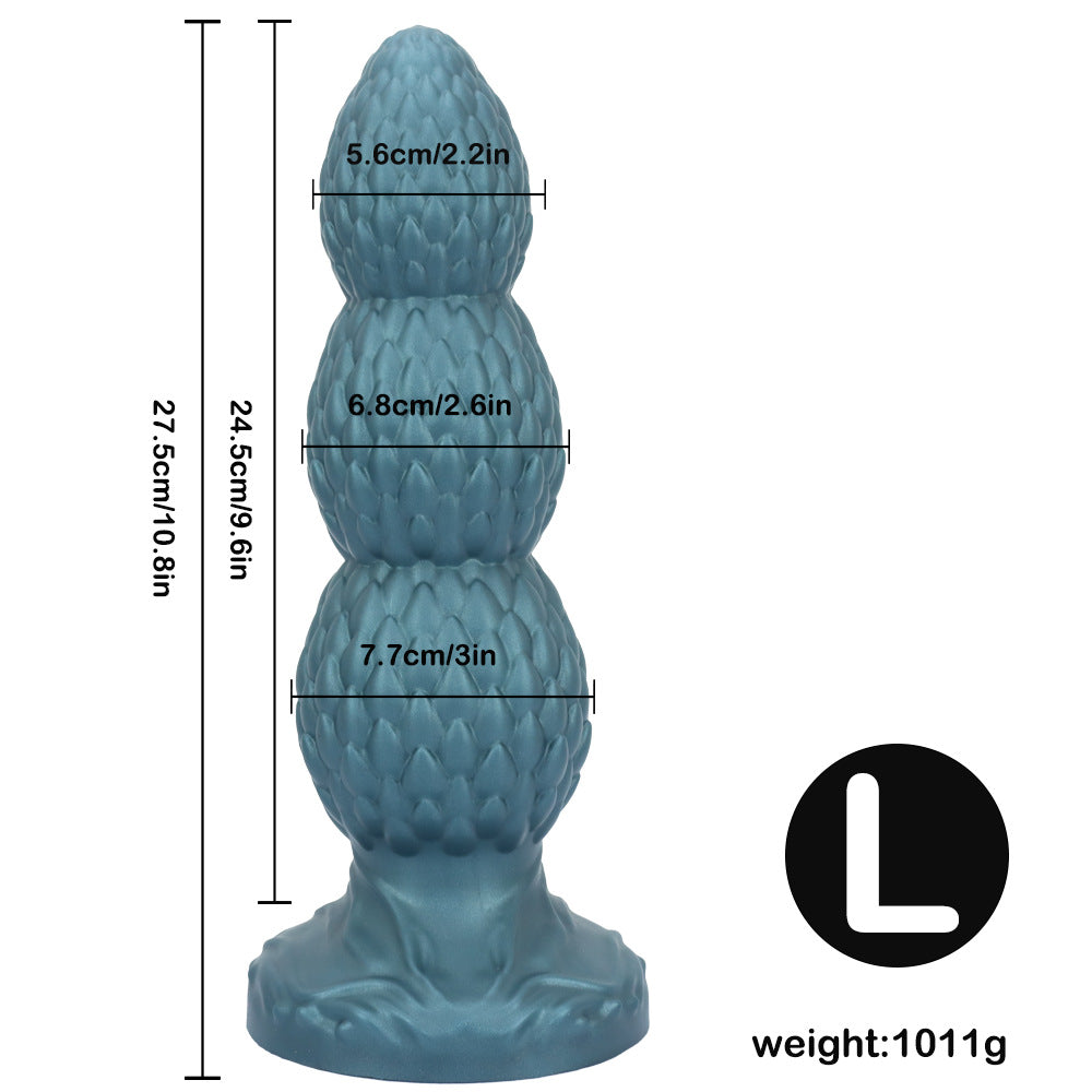Dragon Egg Textured Silicone Butt Plug