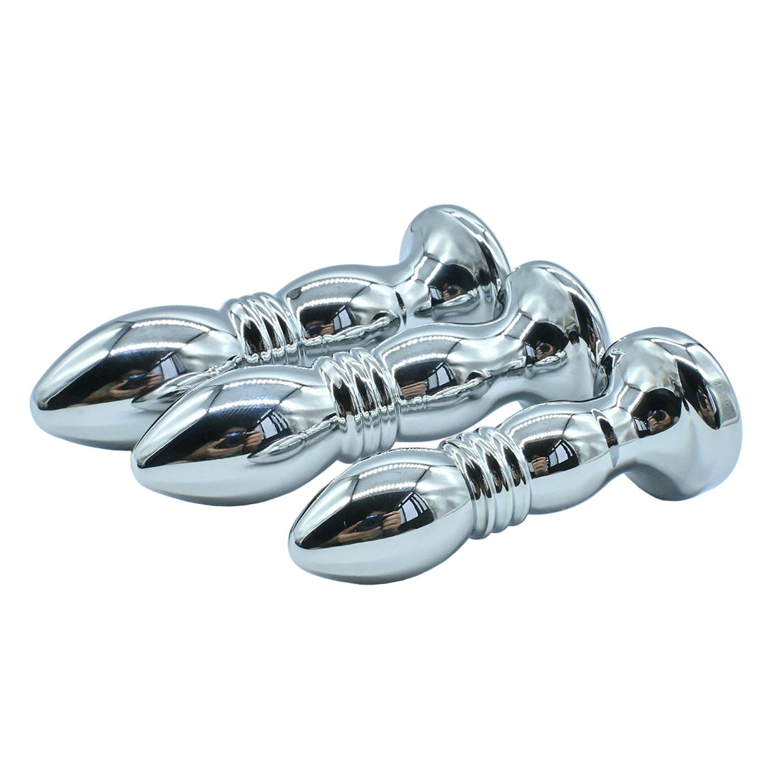 Extended Anal Training Blue Jeweled Butt Plugs