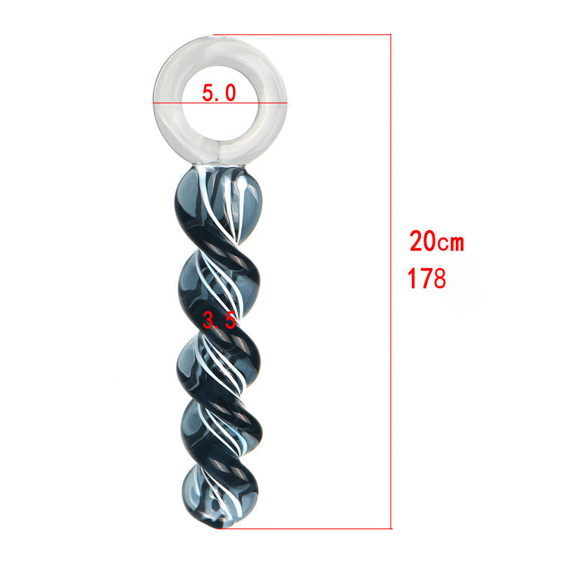 Corkscrew Glass Pull Butt Plug