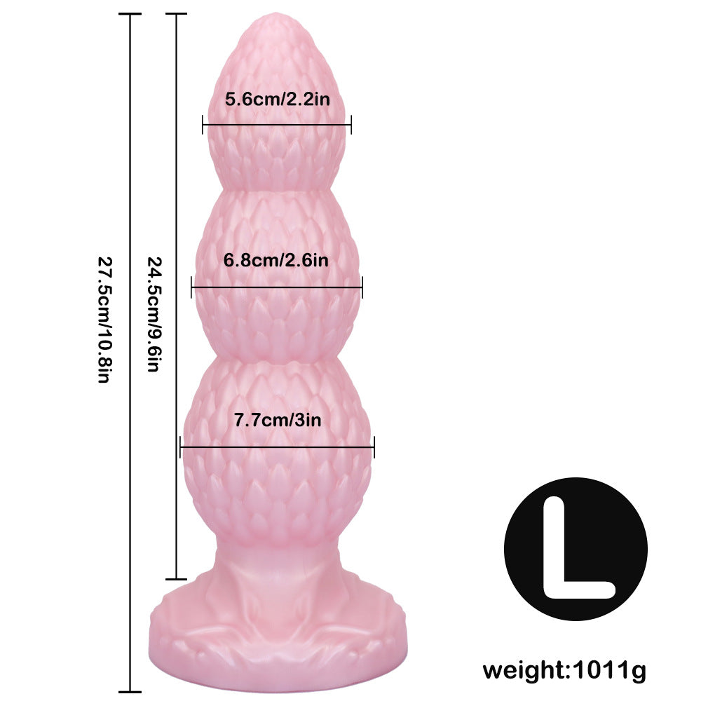 Dragon Egg Textured Silicone Butt Plug