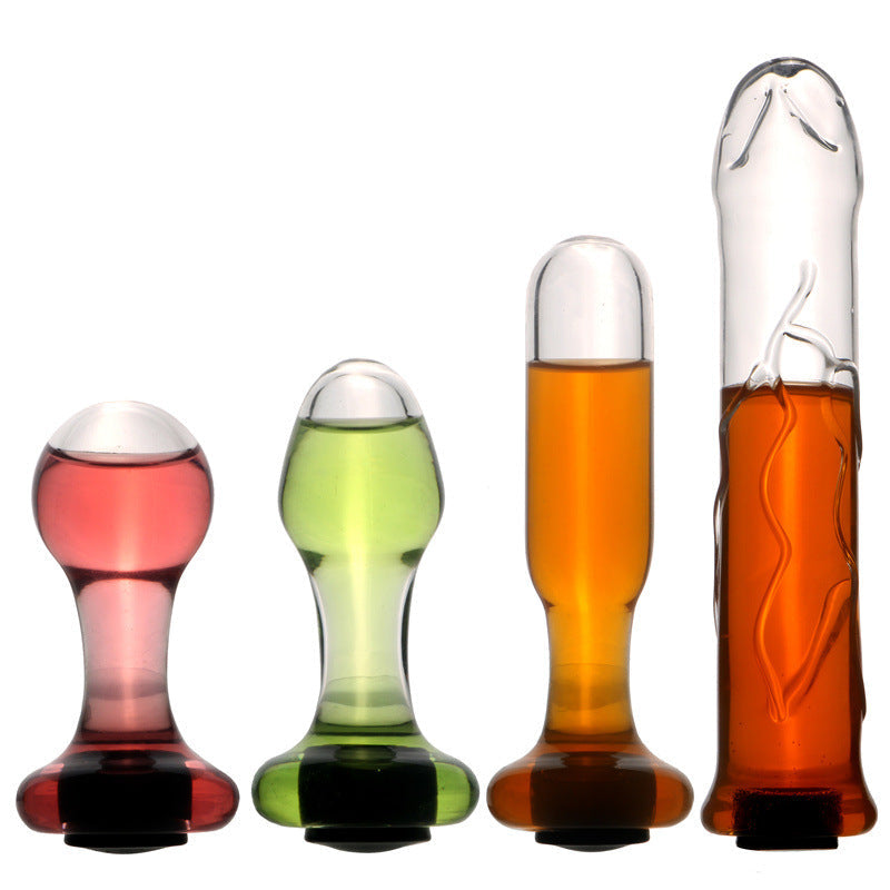 Hollow Clear Small Glass Butt Plug