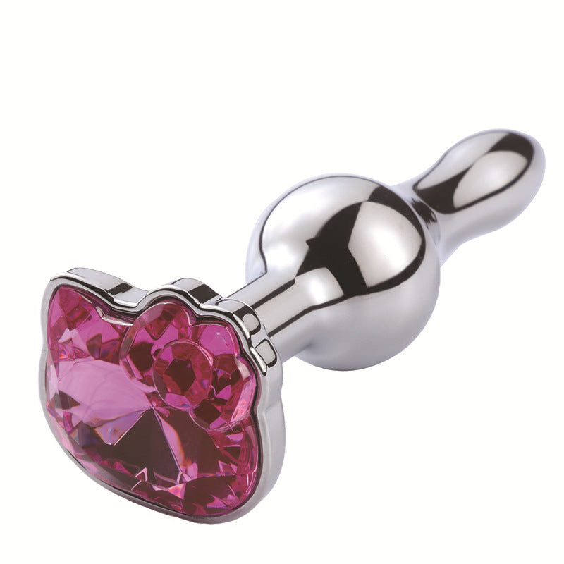 Metal Hello Kitty Cute Jeweled Butt Plug