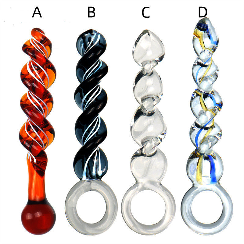 Corkscrew Glass Pull Butt Plug