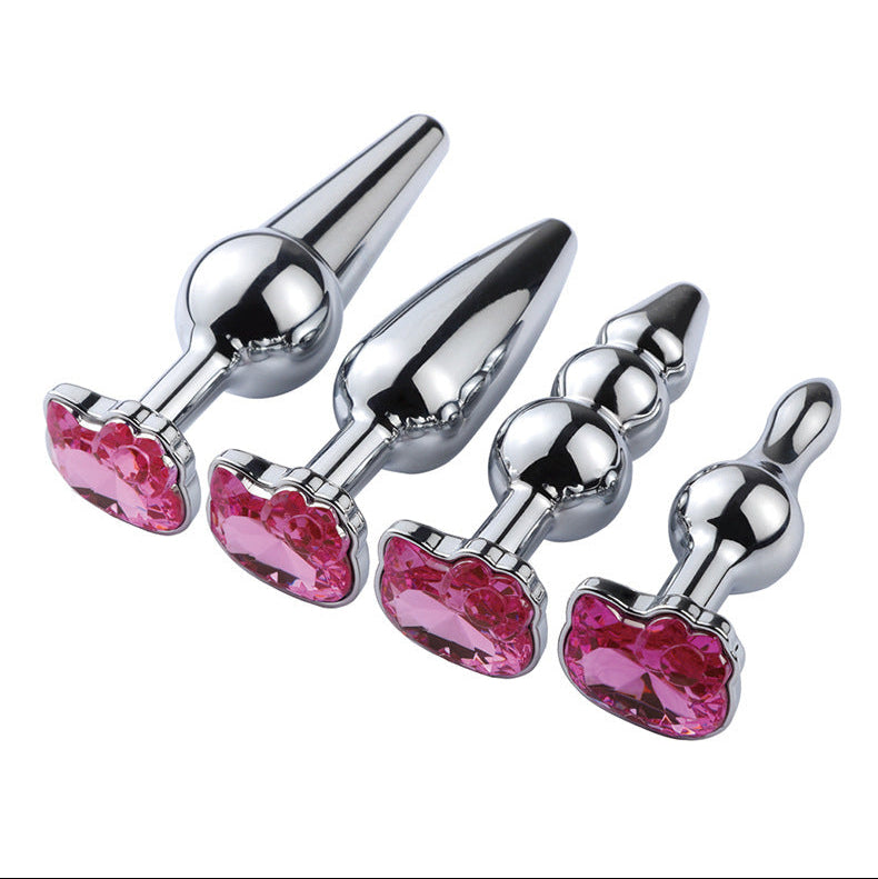 Metal Hello Kitty Cute Jeweled Butt Plug