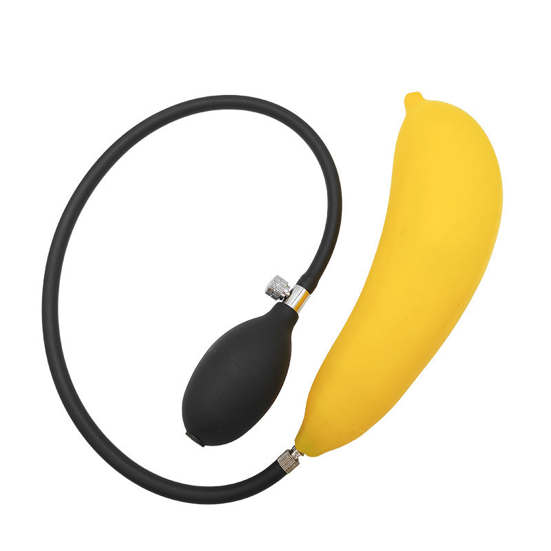Funny banana inflatable butt plug