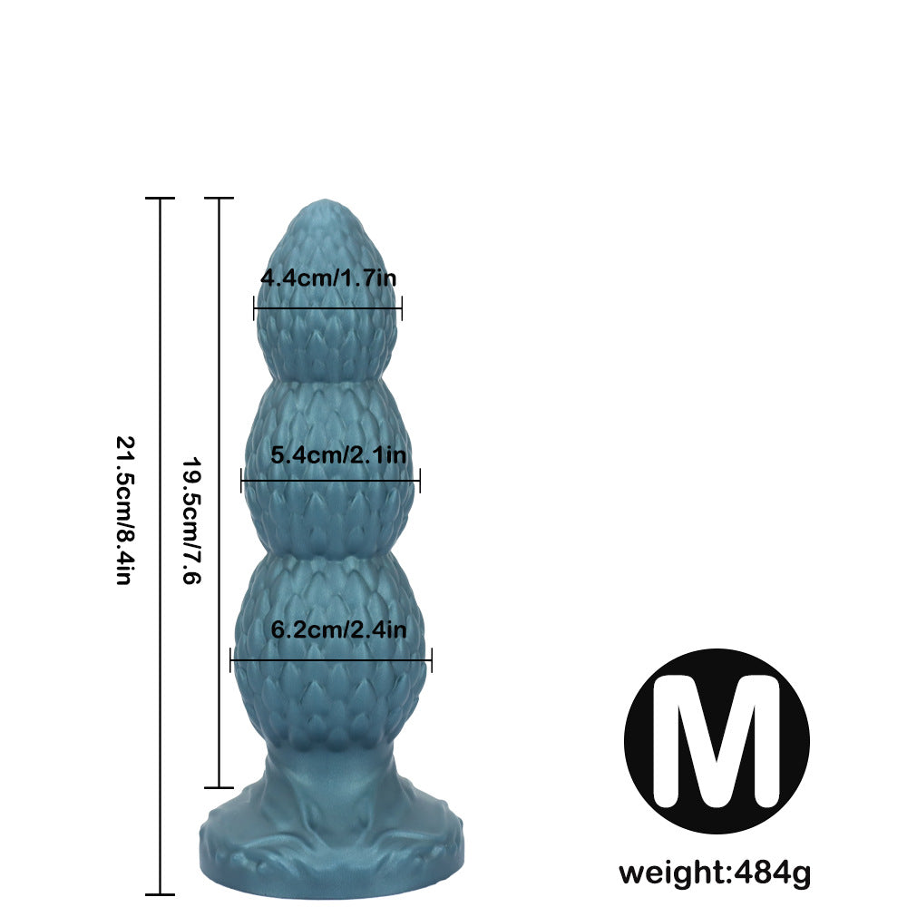 Dragon Egg Textured Silicone Butt Plug