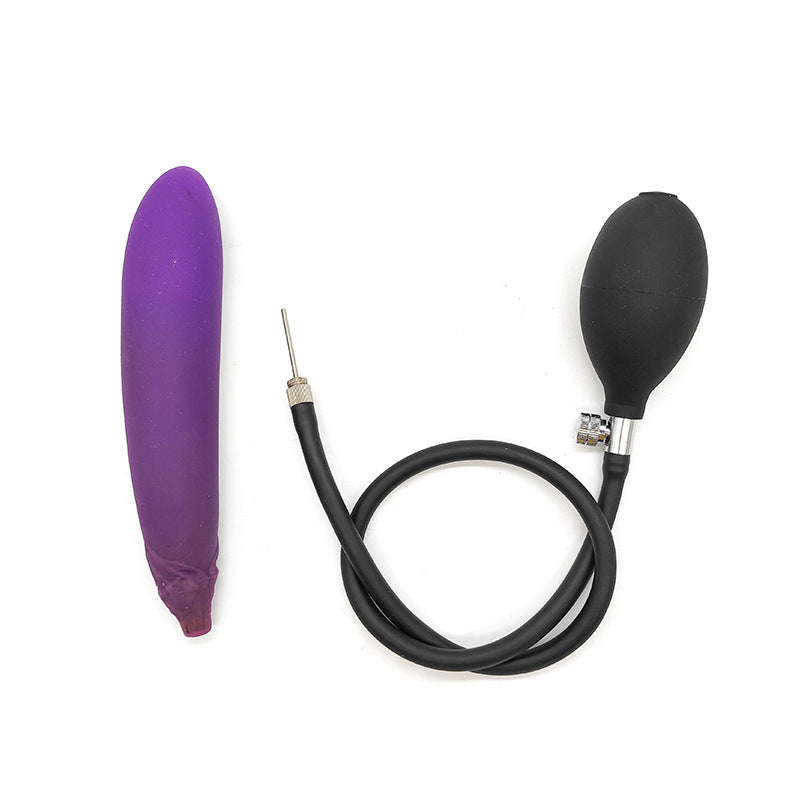 Eggplant Inflatable Large butt plug