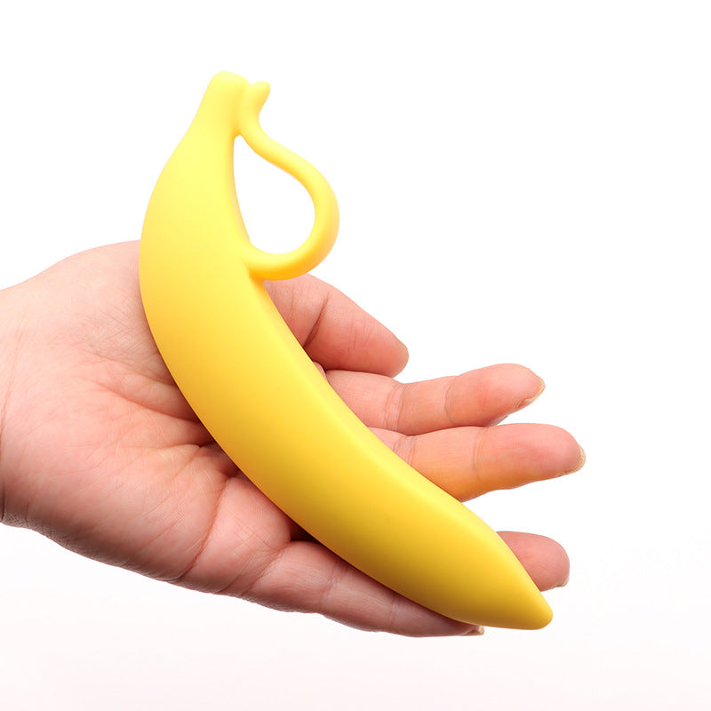 Beginner banana butt plug fun sex toy