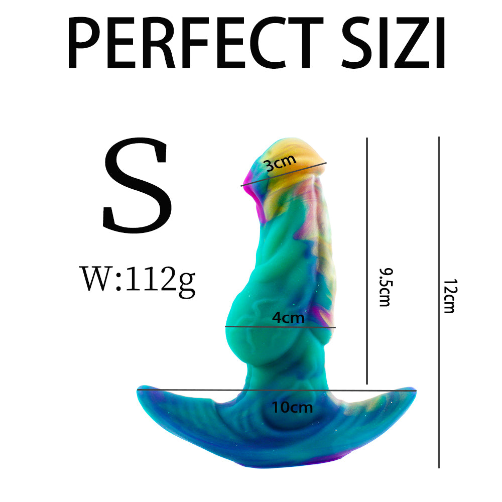 Extra long animal knot huge butt plug