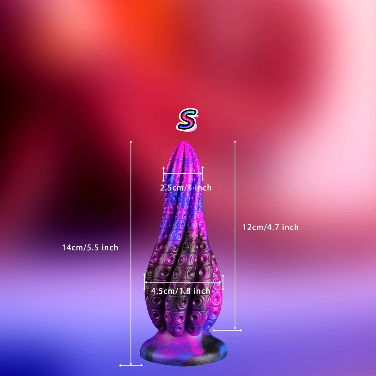 Tentacle soft silicone huge butt plug