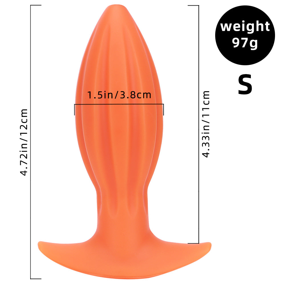 Prismatic silicone giant butt plug kit