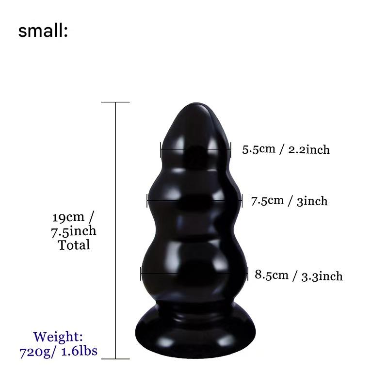 Smooth Beaded Silicone Anal Plug