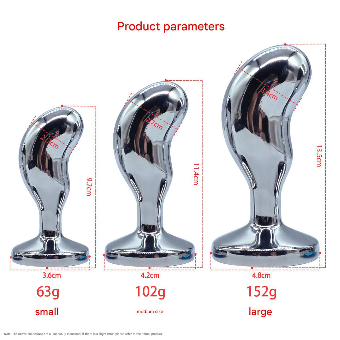 Thumb Metal Blue Jeweled Butt Plug Kit