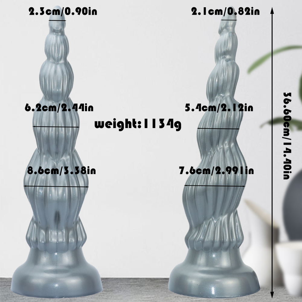 14 inch conical soft huge butt plug