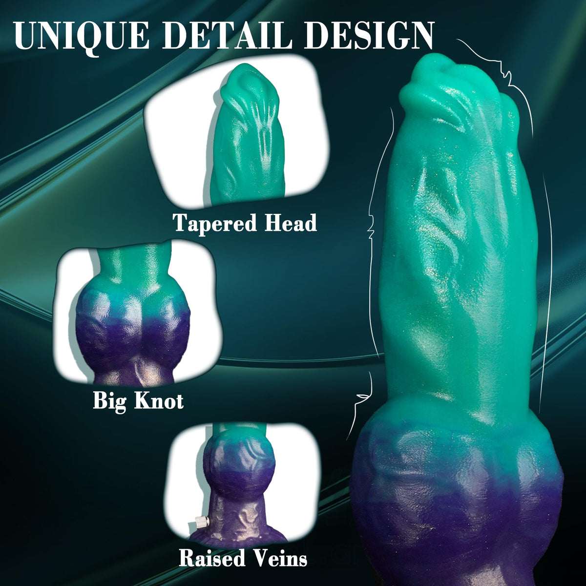 Fantasy monster dog knot inflatable butt plug