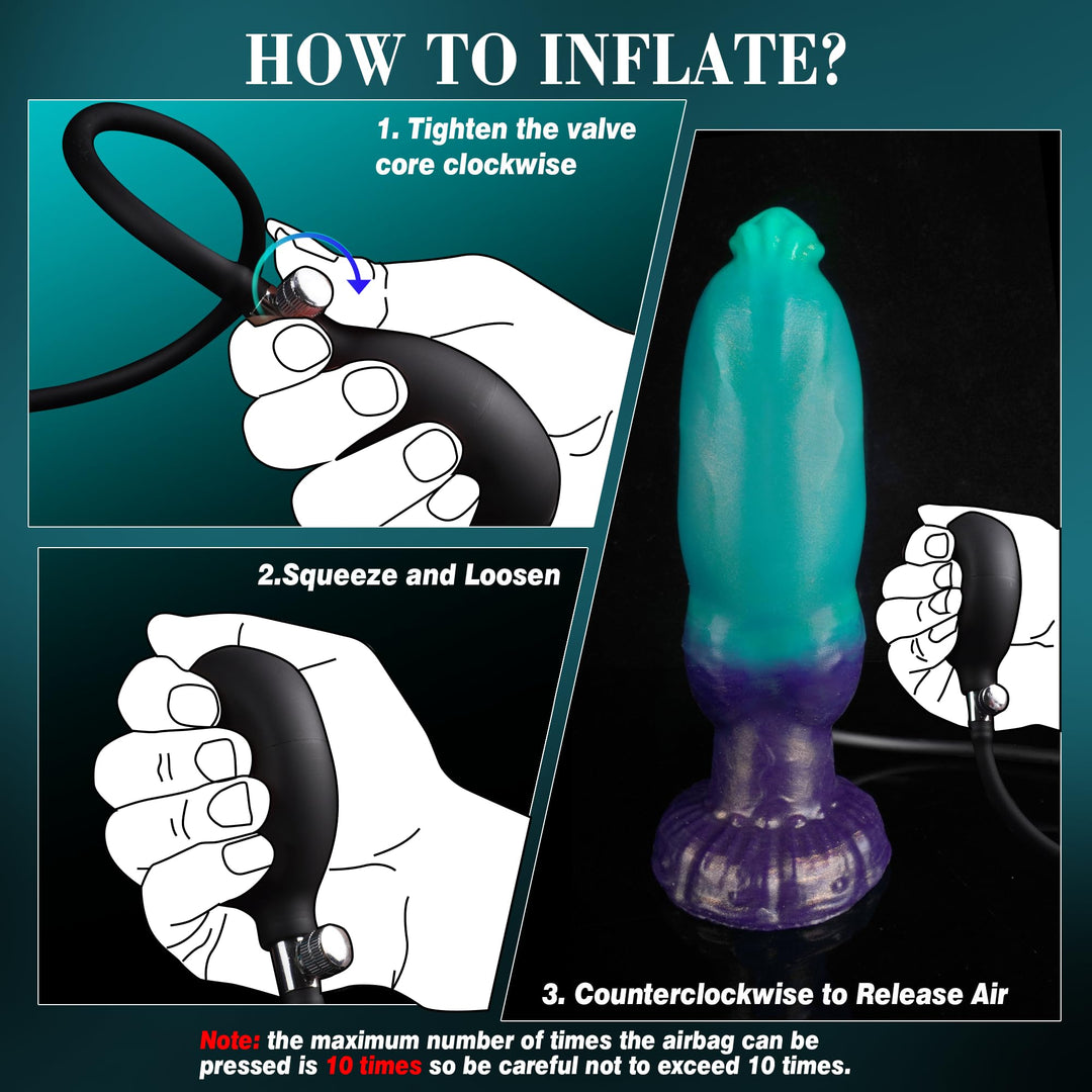 Fantasy Monster Dog Knot Inflatable Butt Plug