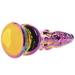 6 Inch Dragon Shape Anal Glass Butt Plug