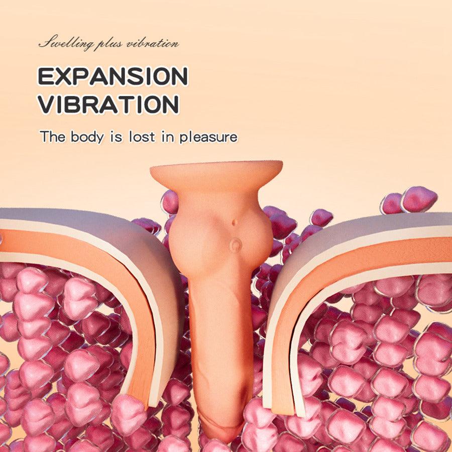 Silicone Inflatable Vibrating Butt Plug